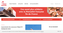 Desktop Screenshot of iledefrance.mutualite.fr