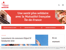 Tablet Screenshot of iledefrance.mutualite.fr